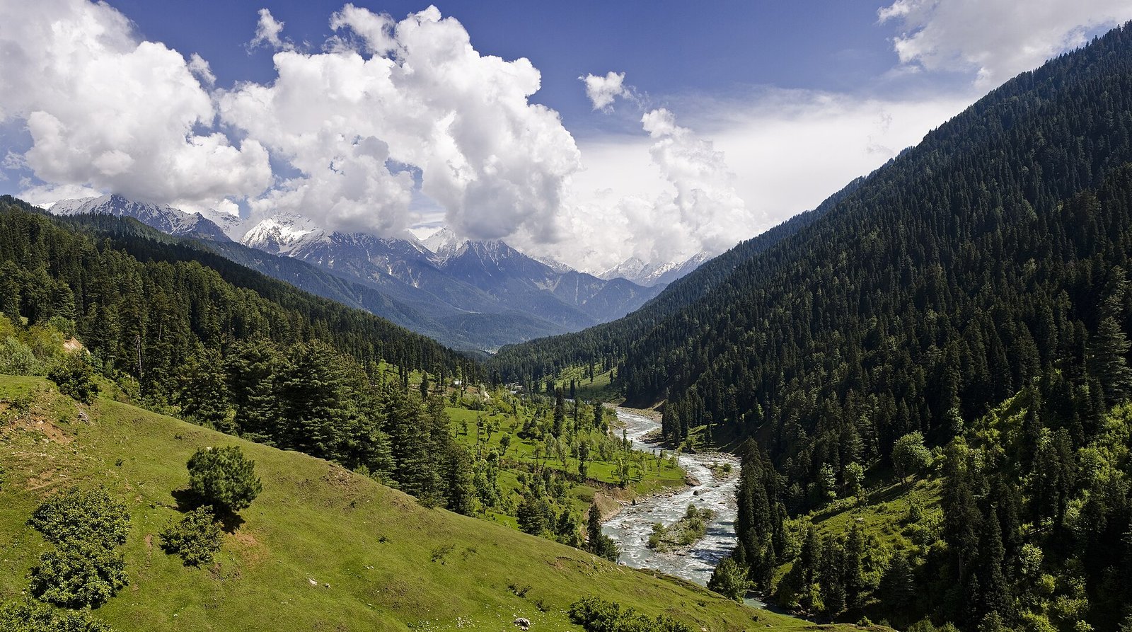 Panoramic view of the Kashmir valley